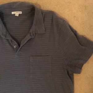 James Perse gray polo super soft 3